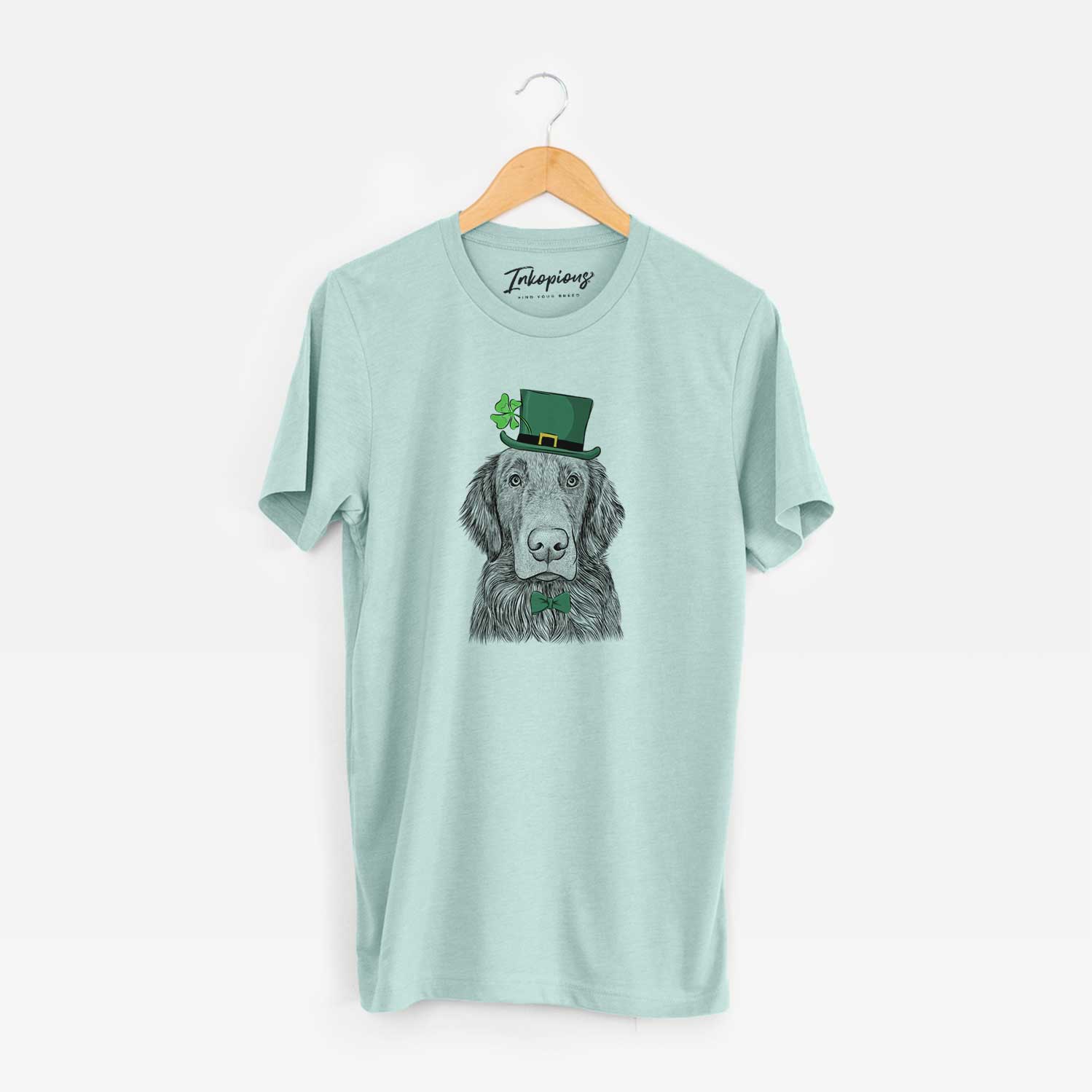 St. Patrick's Pippin the Flat Coated Retriever - Unisex Crewneck