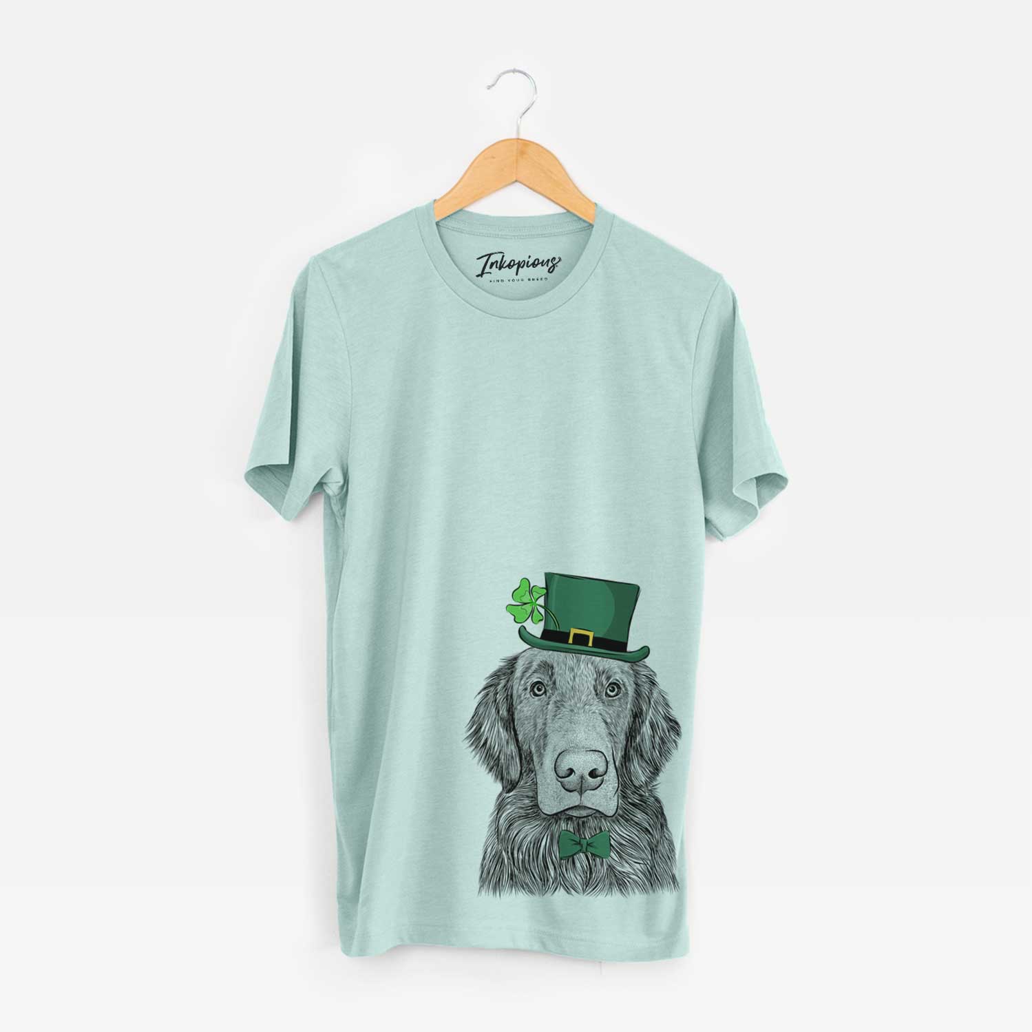 St. Patrick's Pippin the Flat Coated Retriever - Unisex Crewneck