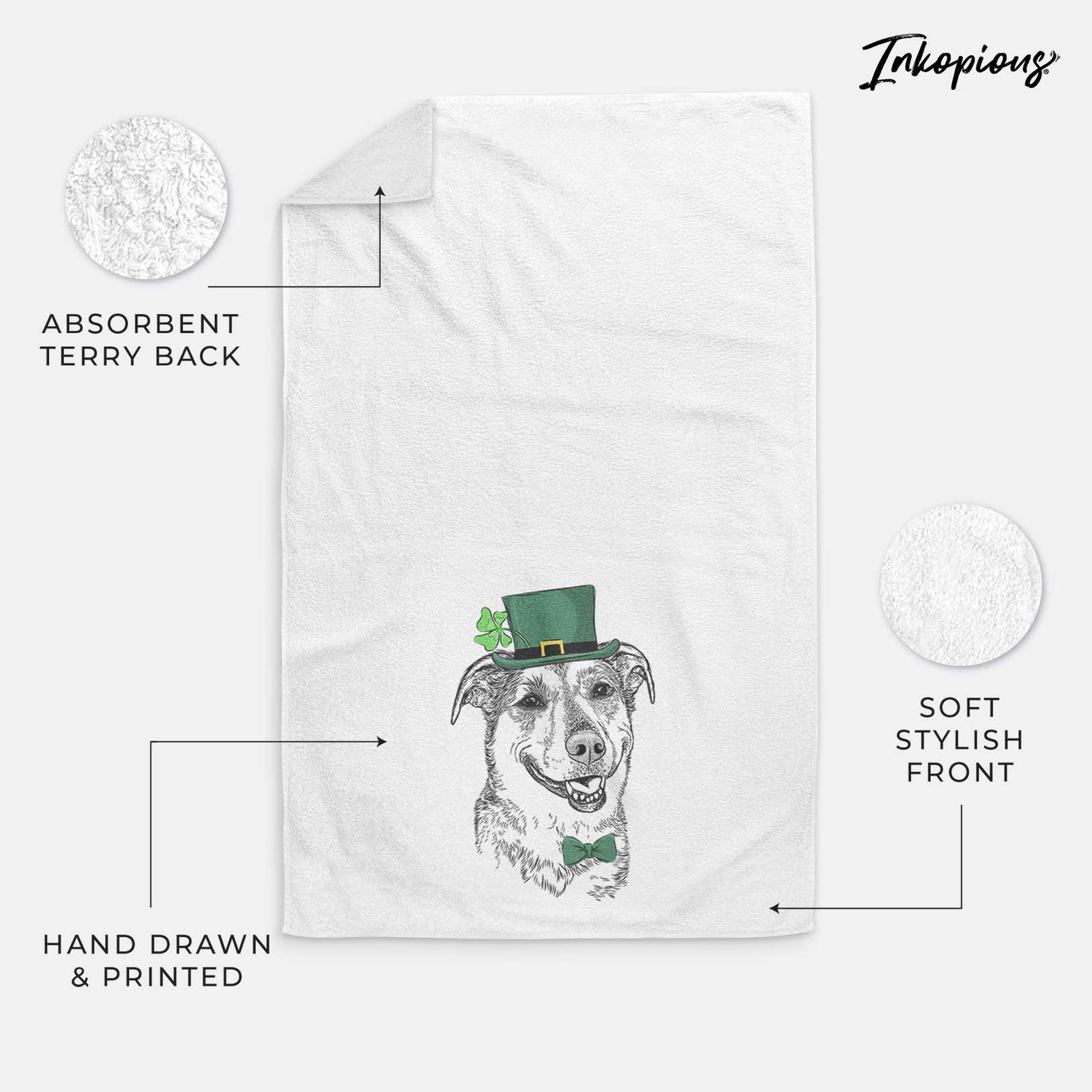 Pippin the Shepherd Mix Decorative Hand Towel