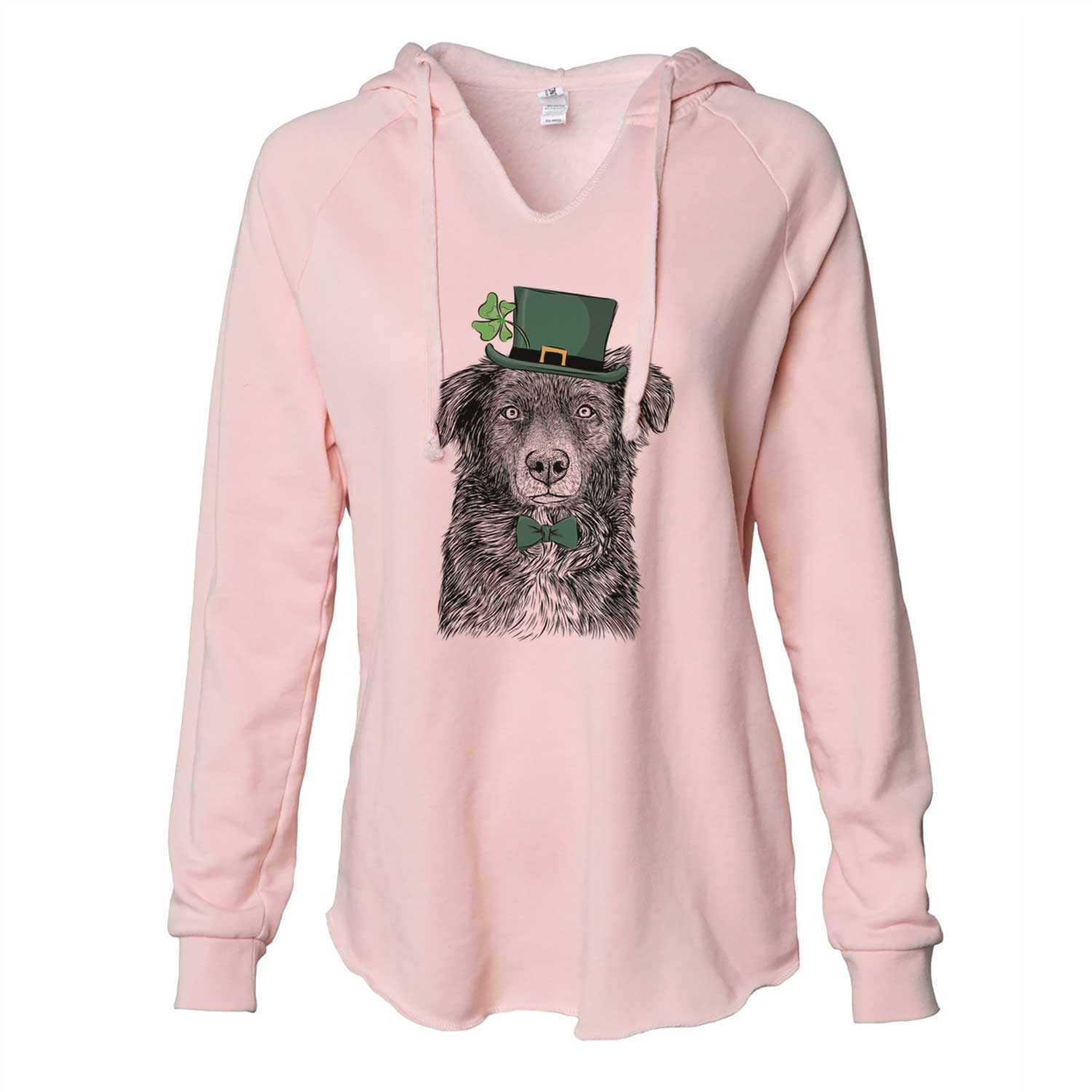 St. Patrick's Pixel the Australian Shepherd - Cali Wave Hooded Sweatshirt