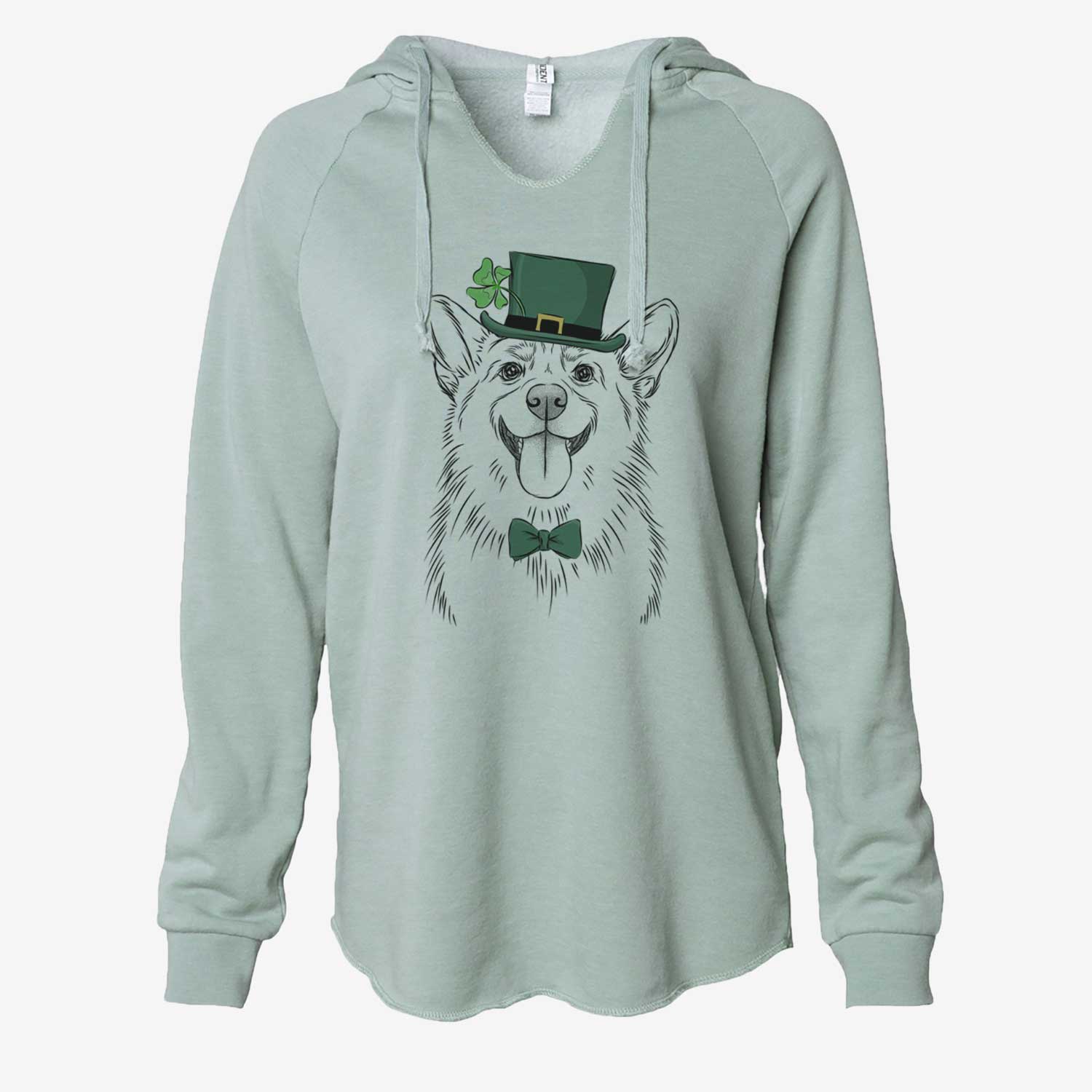 St. Patrick's Porter the Pembroke Welsh Corgi - Cali Wave Hooded Sweatshirt