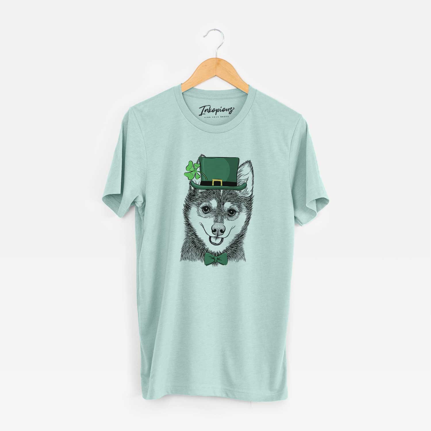 St. Patrick's Posey the Alaskan Klee Kai - Unisex Crewneck