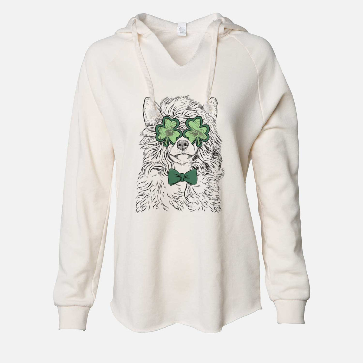 St. Patrick's Preston the Powderpuff Chinese Crested - Cali Wave Hooded Sweatshirt