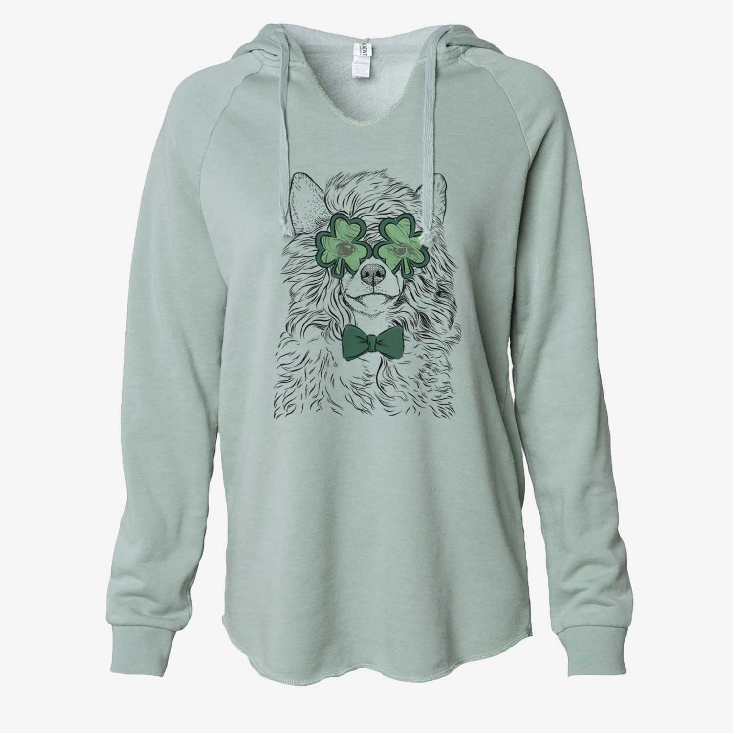 St. Patrick's Preston the Powderpuff Chinese Crested - Cali Wave Hooded Sweatshirt