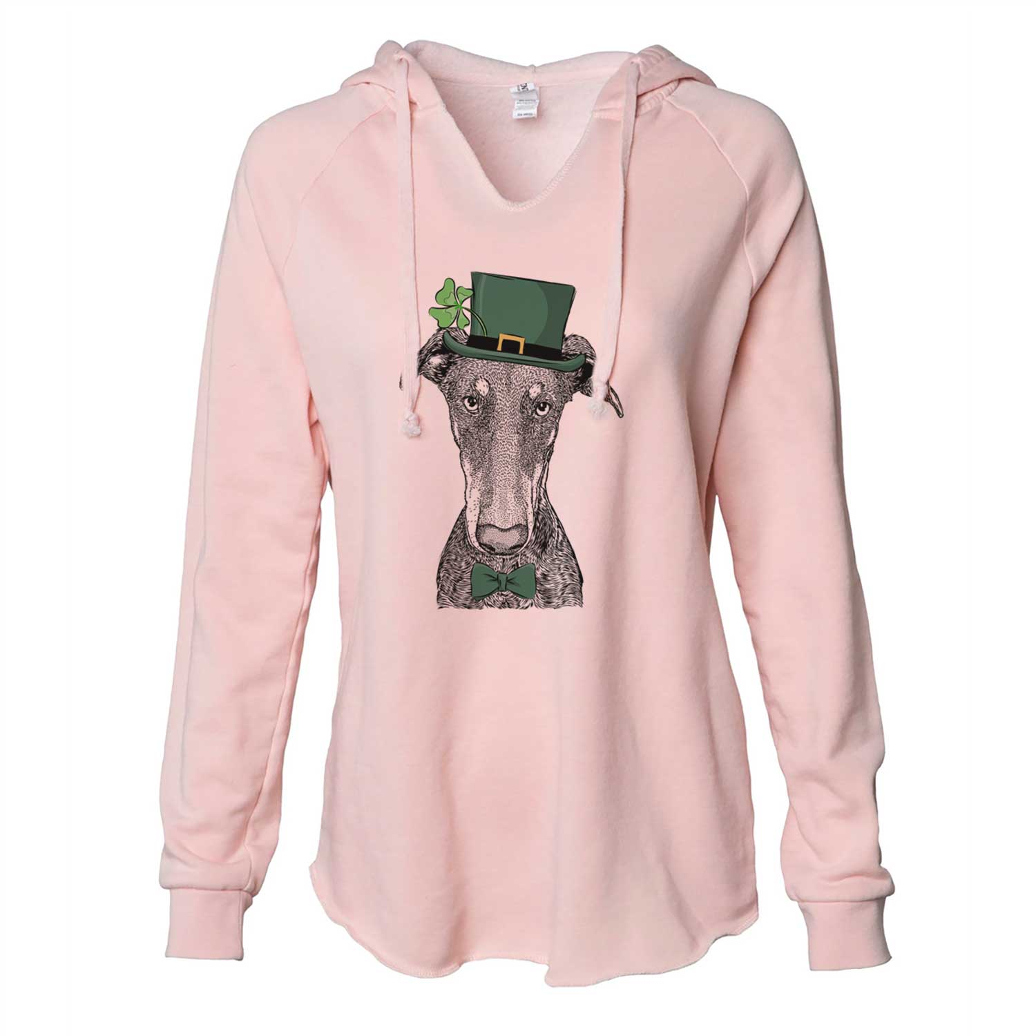 St. Patrick's Princess Fiona the Doberman Pinscher - Cali Wave Hooded Sweatshirt