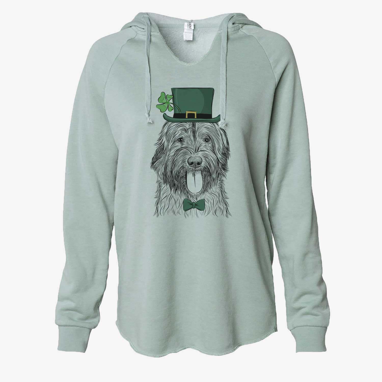 St. Patrick's Puig the Catalan Sheepdog - Cali Wave Hooded Sweatshirt