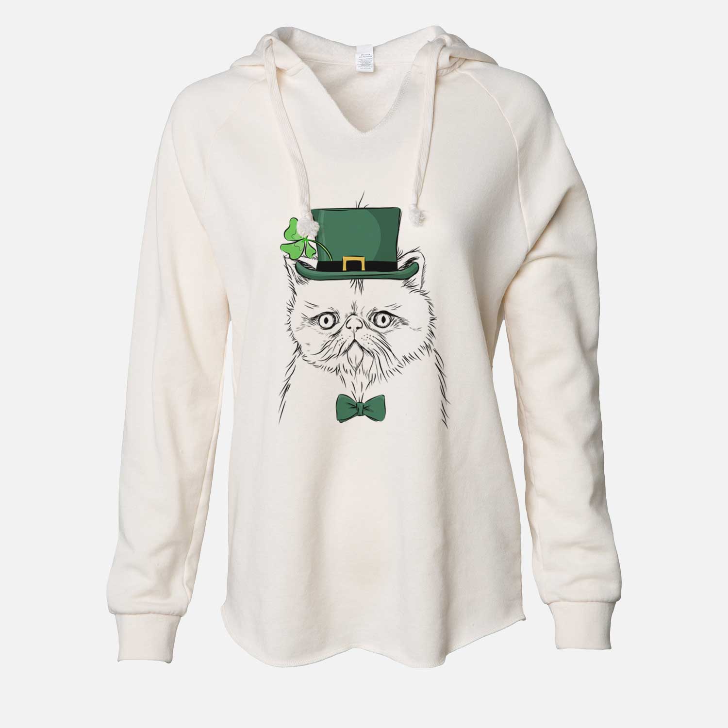 St. Patrick's Punky the Persian - Cali Wave Hooded Sweatshirt