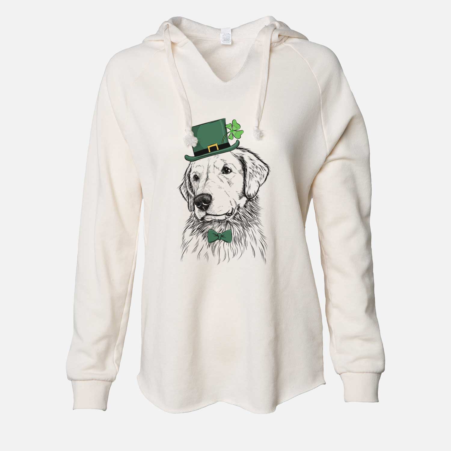 St. Patrick's Quinn the Golden Retriever - Cali Wave Hooded Sweatshirt