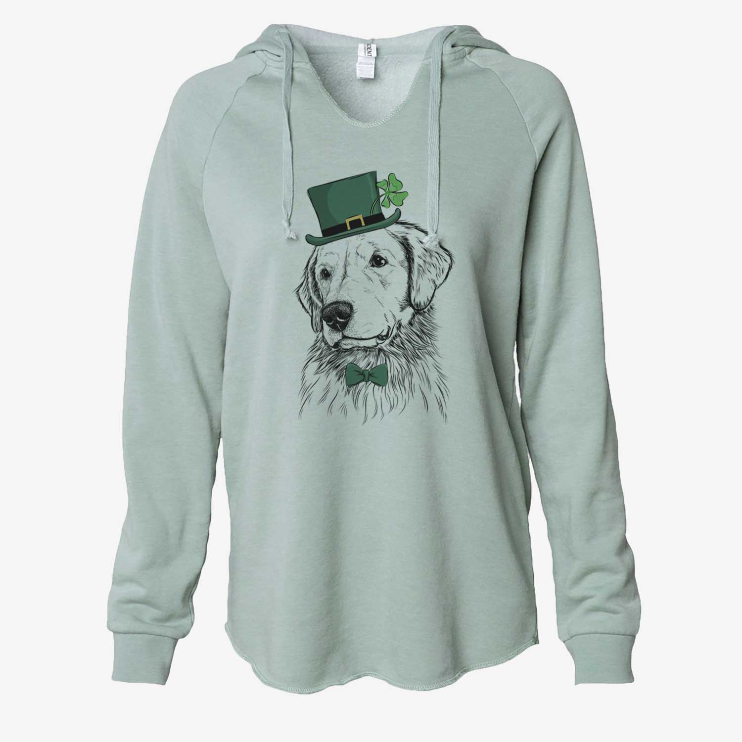 St. Patrick's Quinn the Golden Retriever - Cali Wave Hooded Sweatshirt