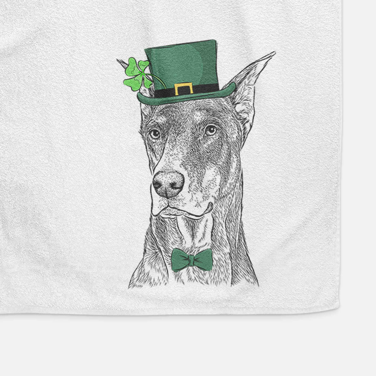 RJ the Doberman Pinscher Decorative Hand Towel