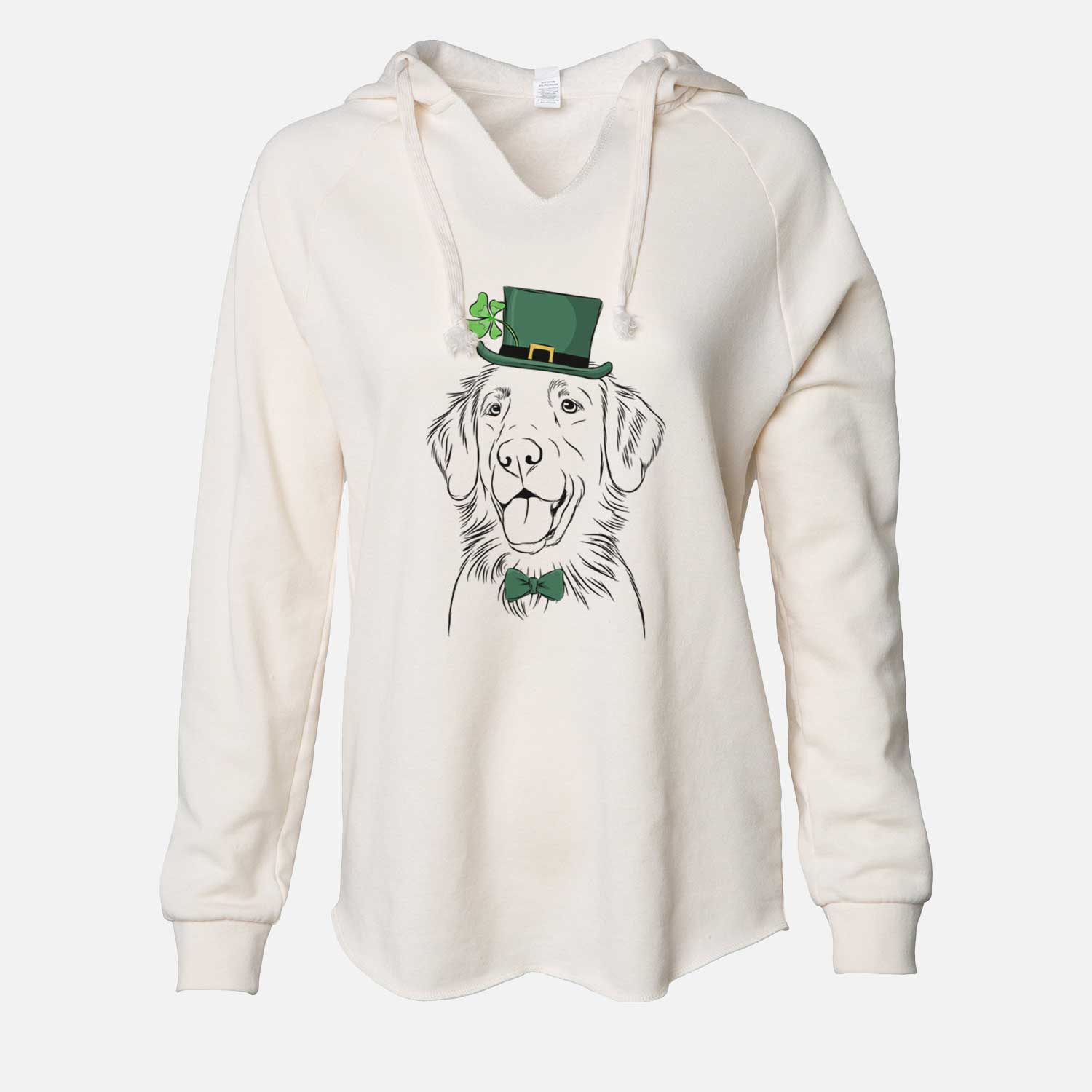 St. Patrick's Raisin the Flat Coated Retriever - Cali Wave Hooded Sweatshirt