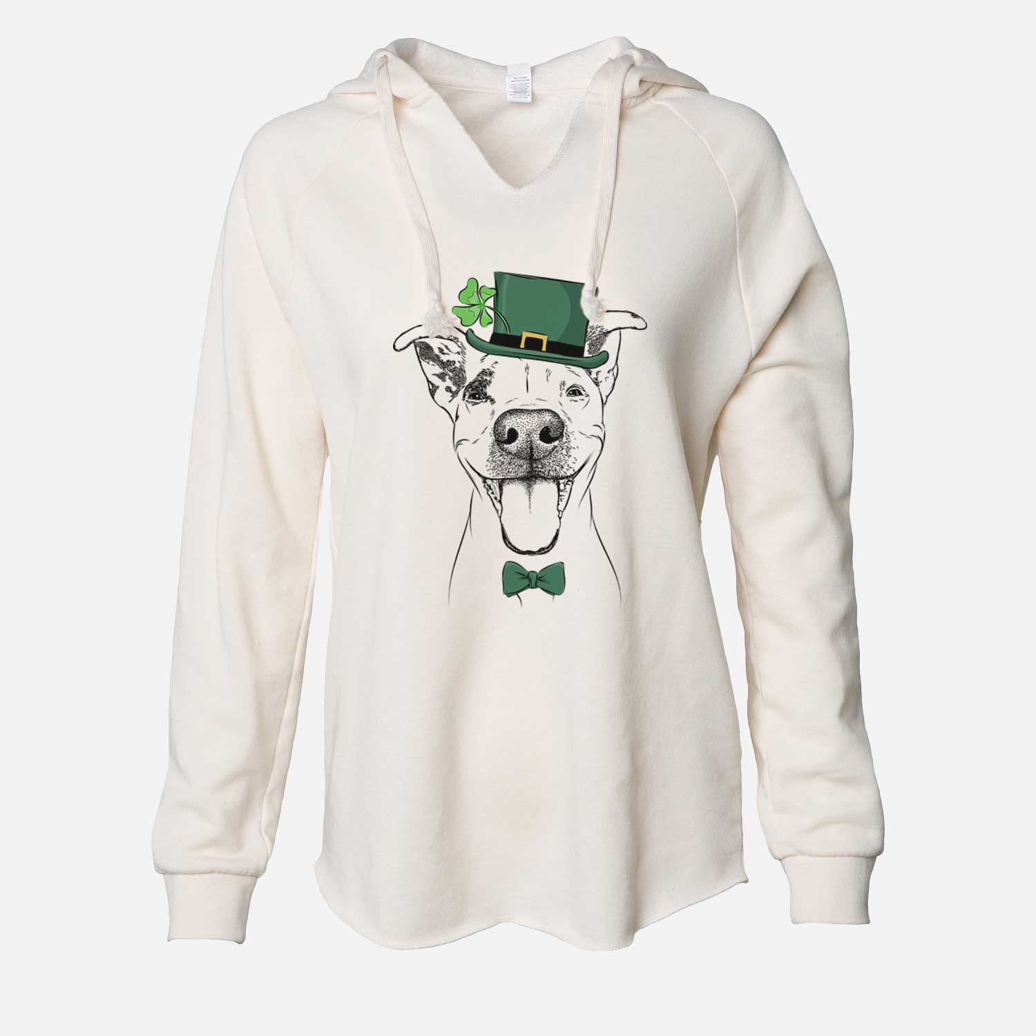 St. Patrick's Ralphie the Bully Mix - Cali Wave Hooded Sweatshirt