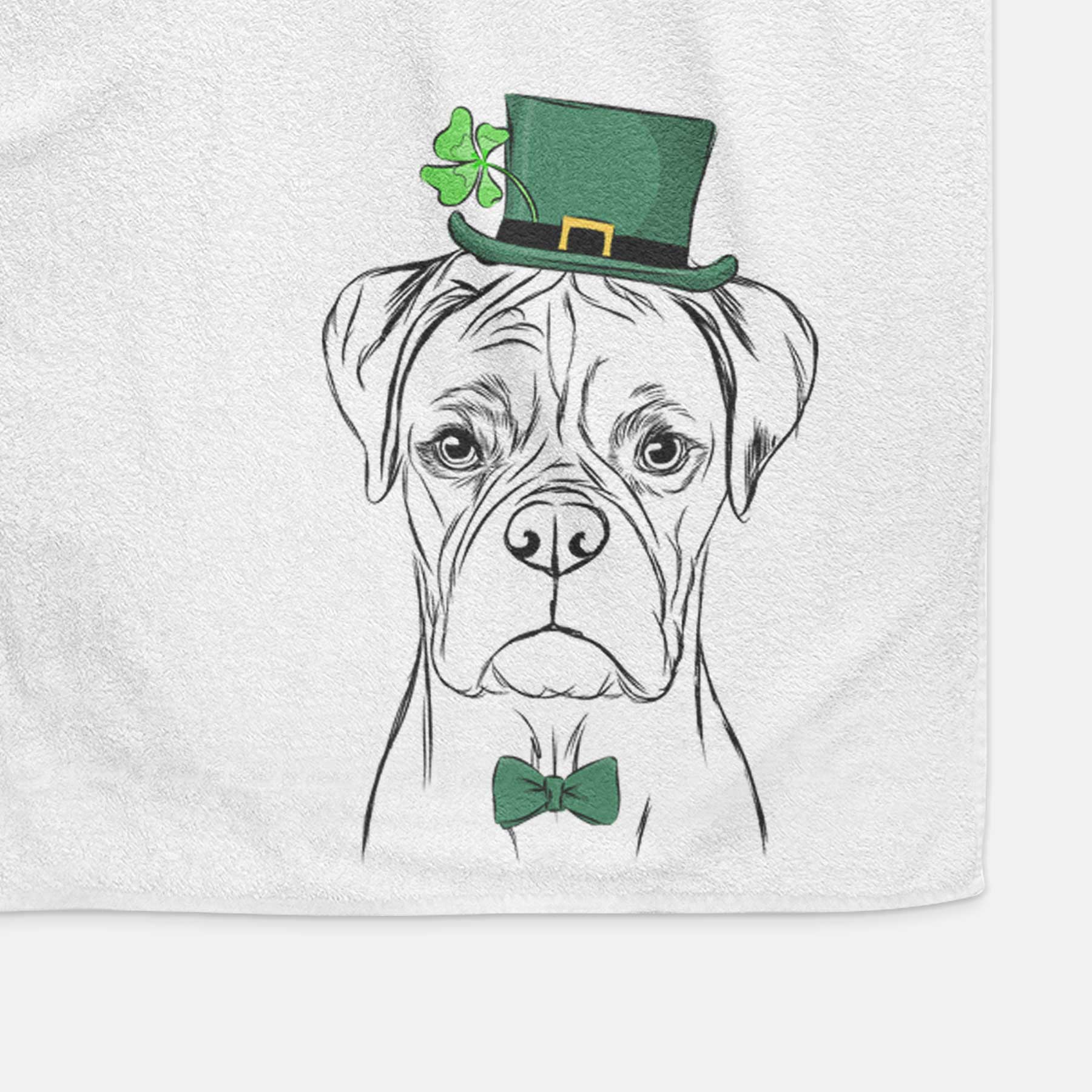 Reese the Boxer Decorative Hand Towel