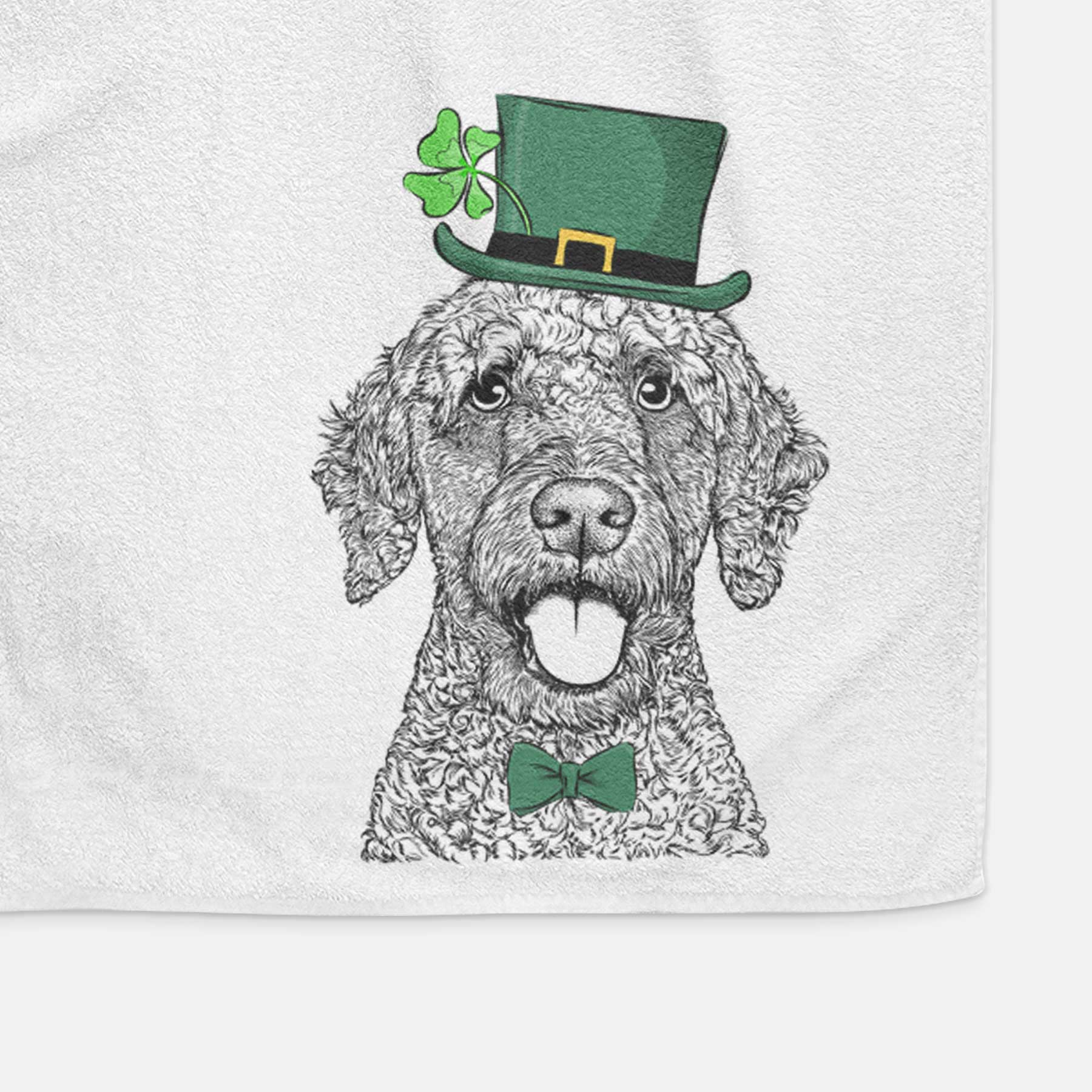 Reina the Spanish Water Dog Decorative Hand Towel