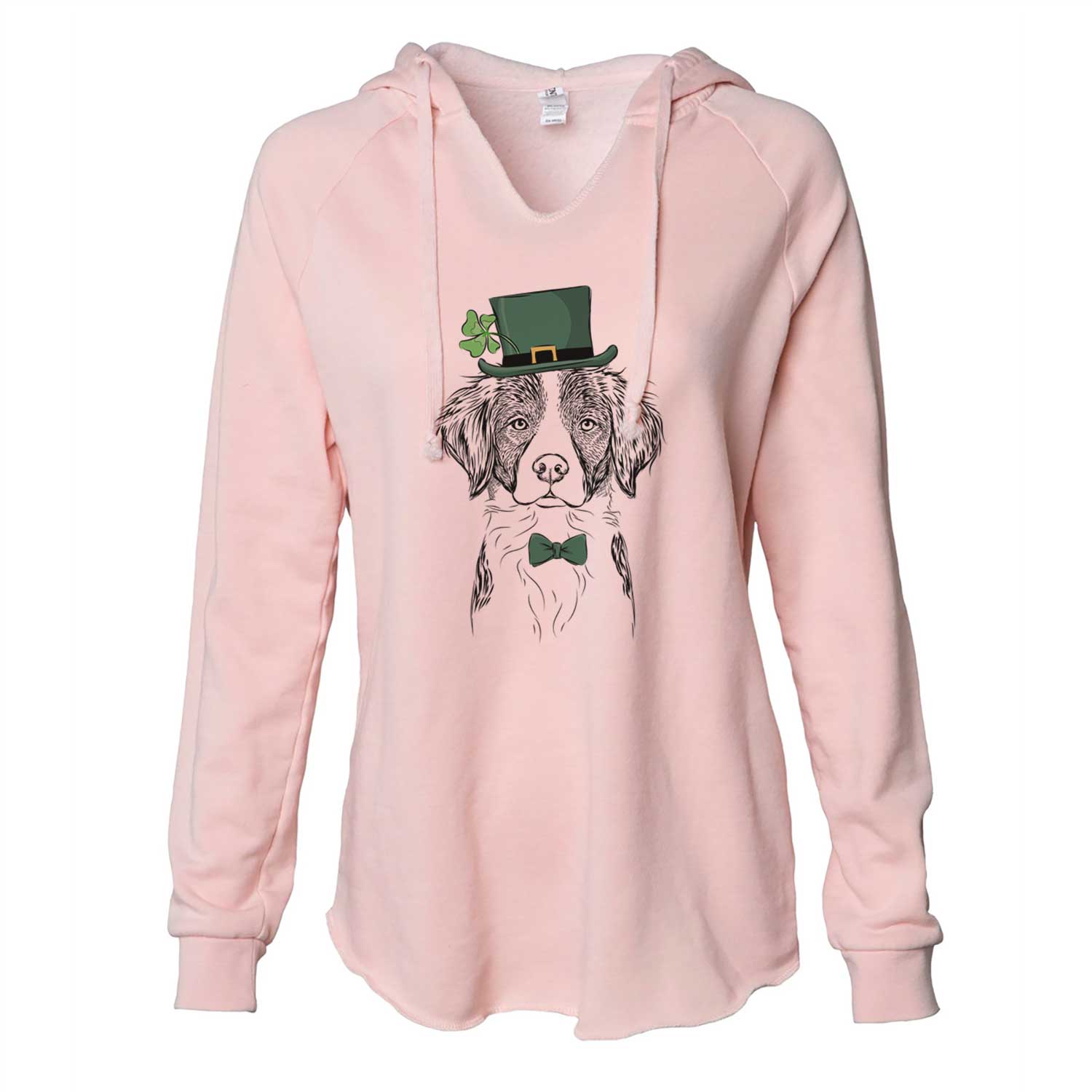 St. Patrick's Remi the Brittany - Cali Wave Hooded Sweatshirt