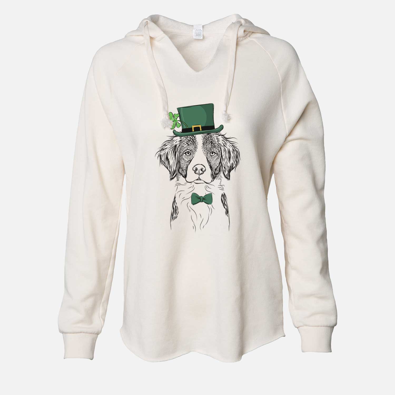 St. Patrick's Remi the Brittany - Cali Wave Hooded Sweatshirt