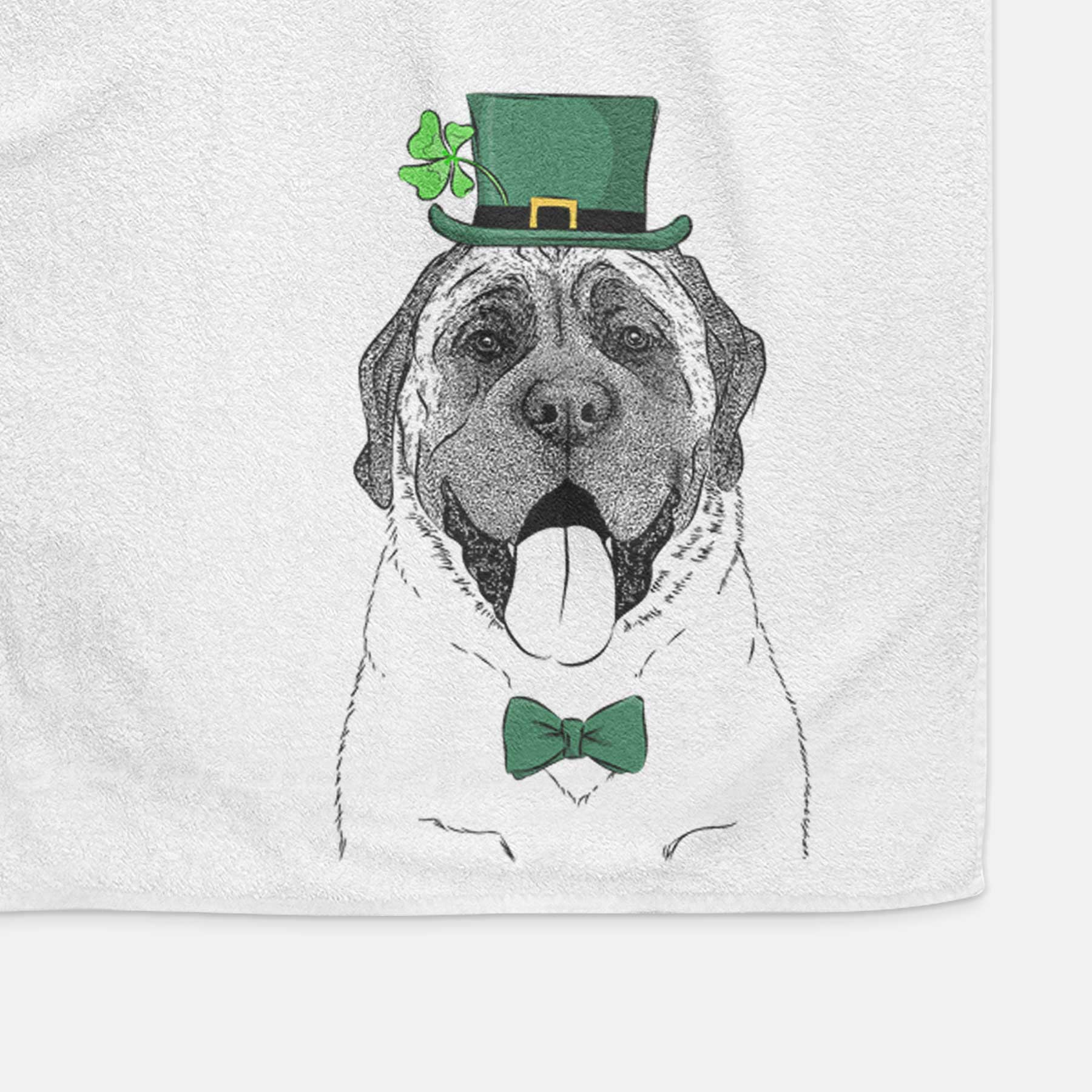 Remmie the English Mastiff Decorative Hand Towel