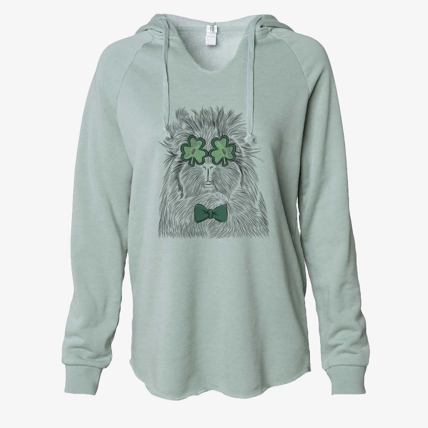 St. Patrick's Rhino the Guinea Pig - Cali Wave Hooded Sweatshirt