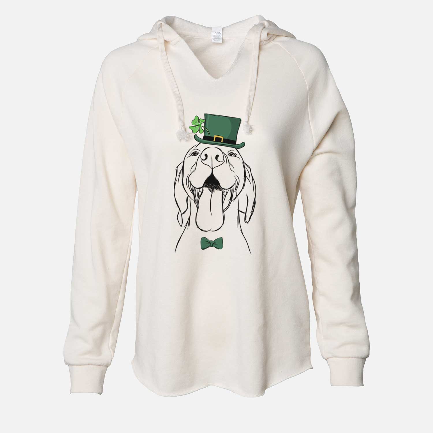 St. Patrick's Rhys the Vizsla - Cali Wave Hooded Sweatshirt