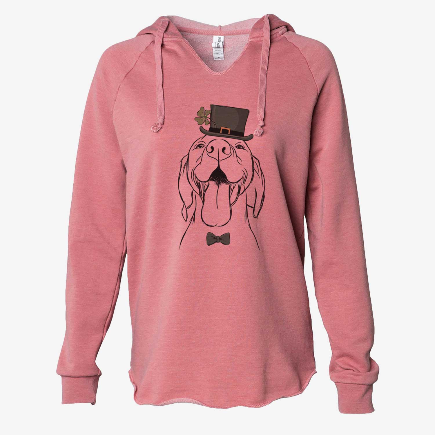 St. Patrick's Rhys the Vizsla - Cali Wave Hooded Sweatshirt