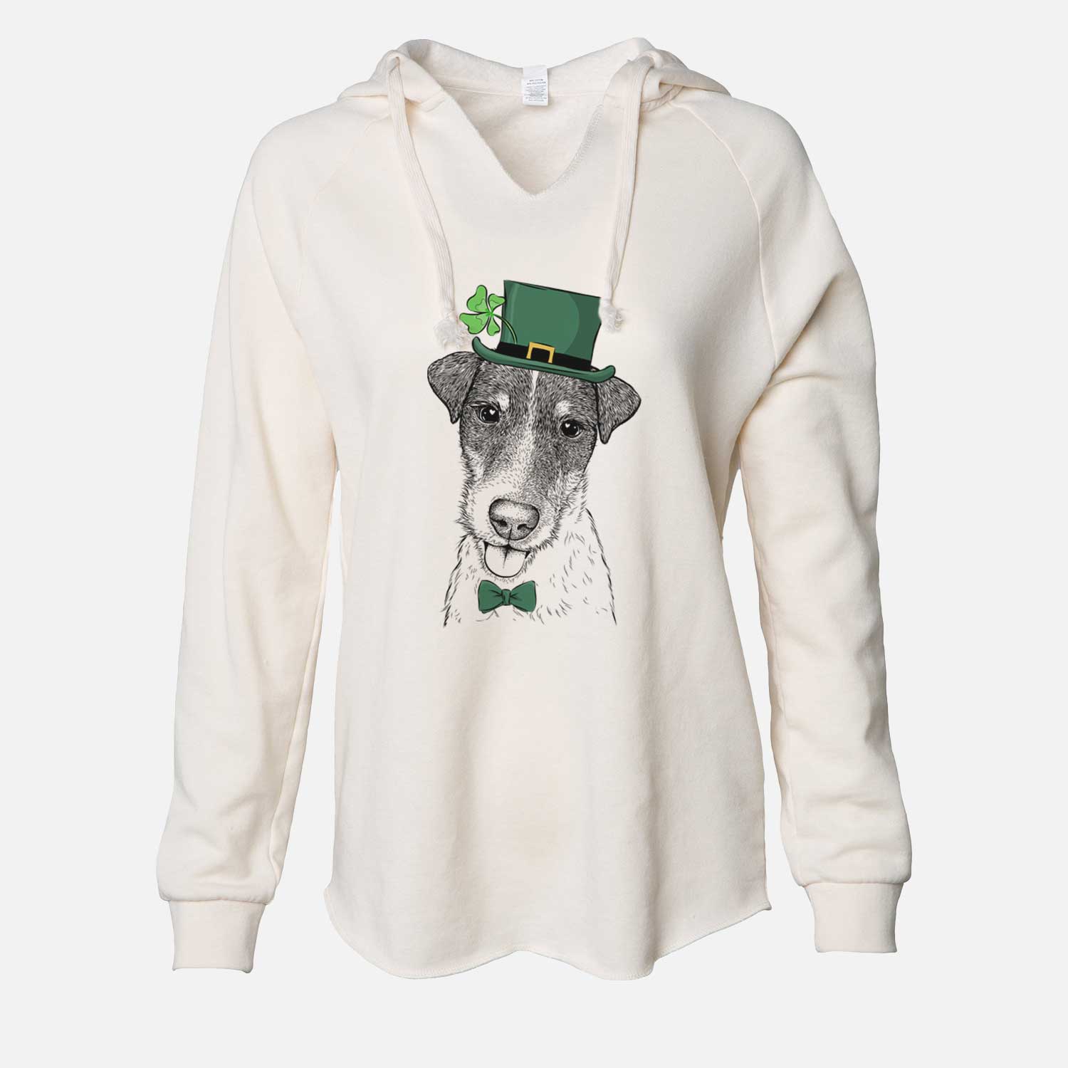 St. Patrick's Rider the Parson Russell Terrier - Cali Wave Hooded Sweatshirt