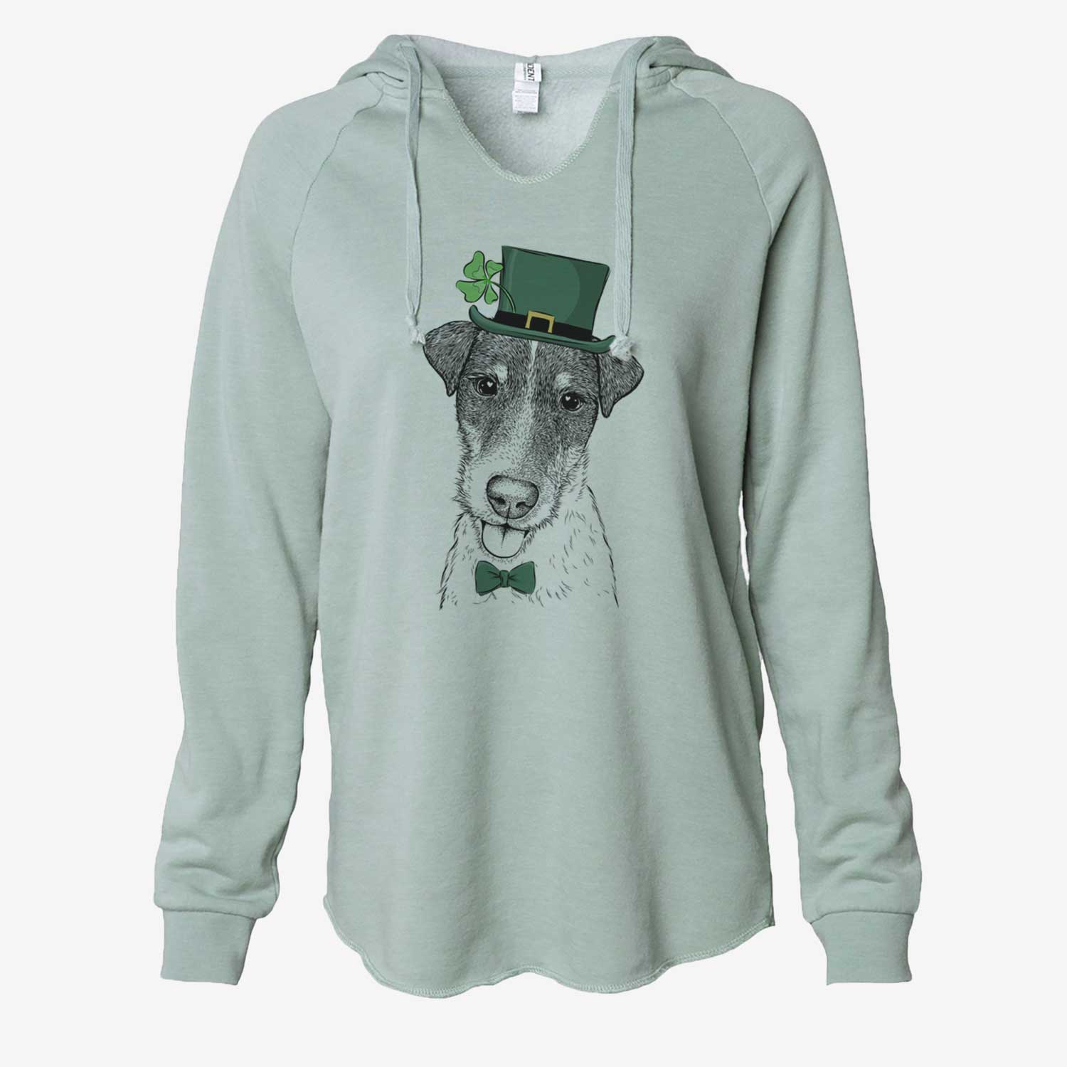 St. Patrick's Rider the Parson Russell Terrier - Cali Wave Hooded Sweatshirt