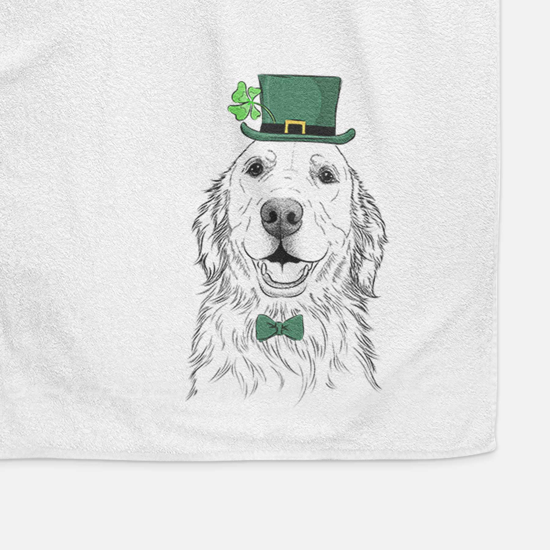 Ridge the Golden Retriever Decorative Hand Towel