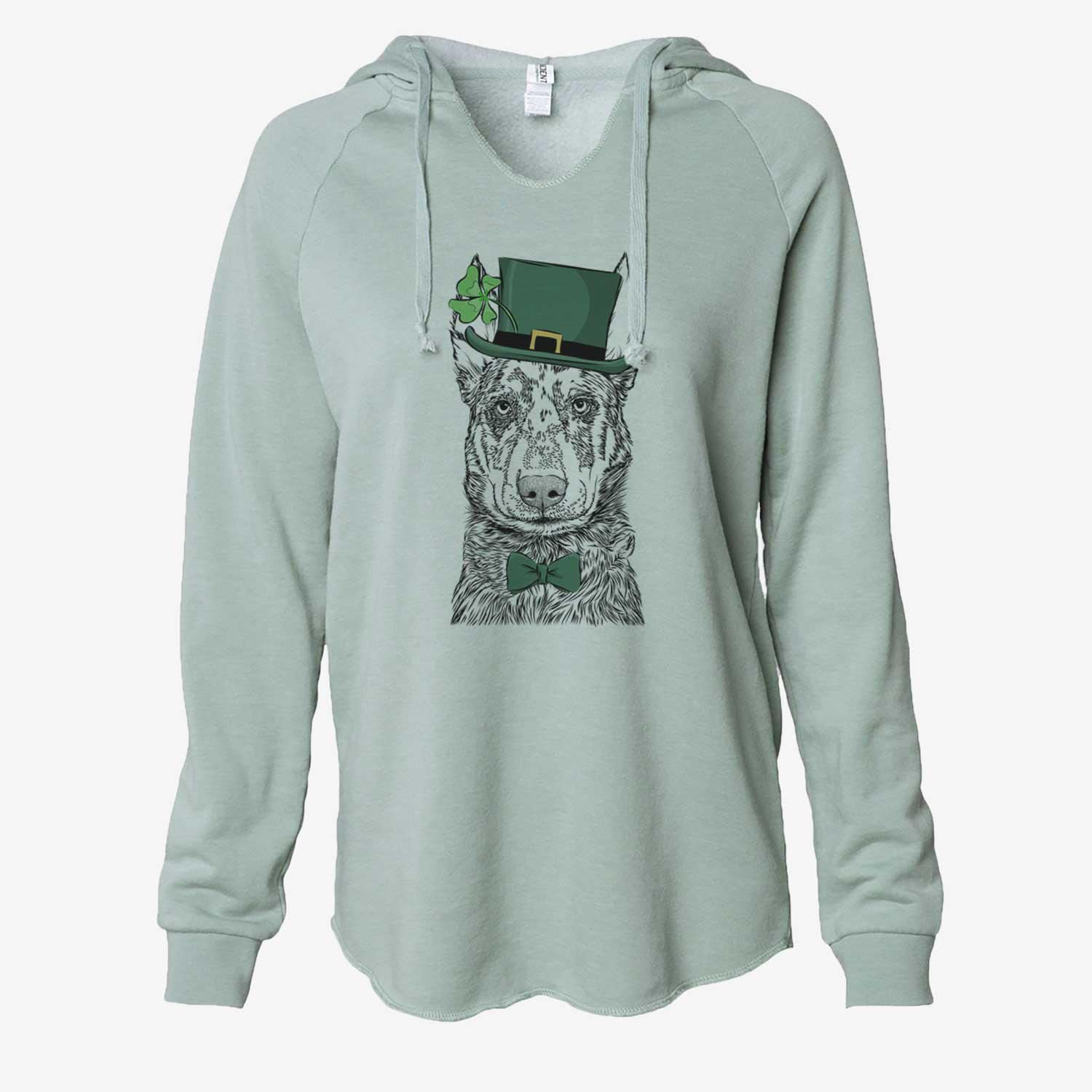 St. Patrick's Riggs the Beauceron - Cali Wave Hooded Sweatshirt