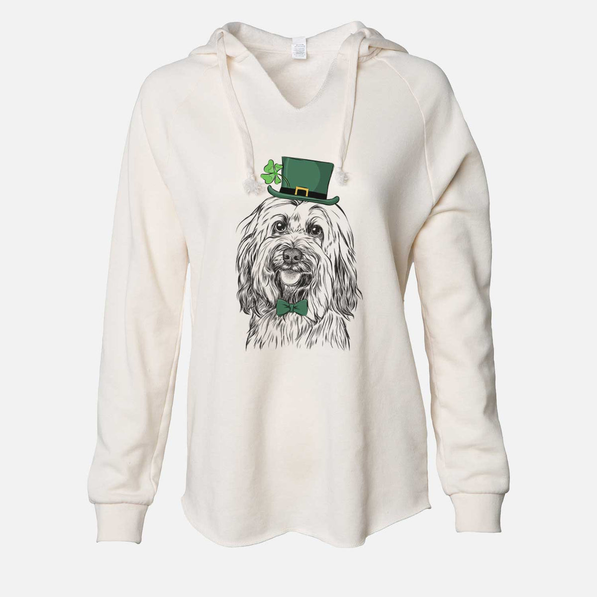 St. Patrick's Rime the Tibetan Terrier - Cali Wave Hooded Sweatshirt