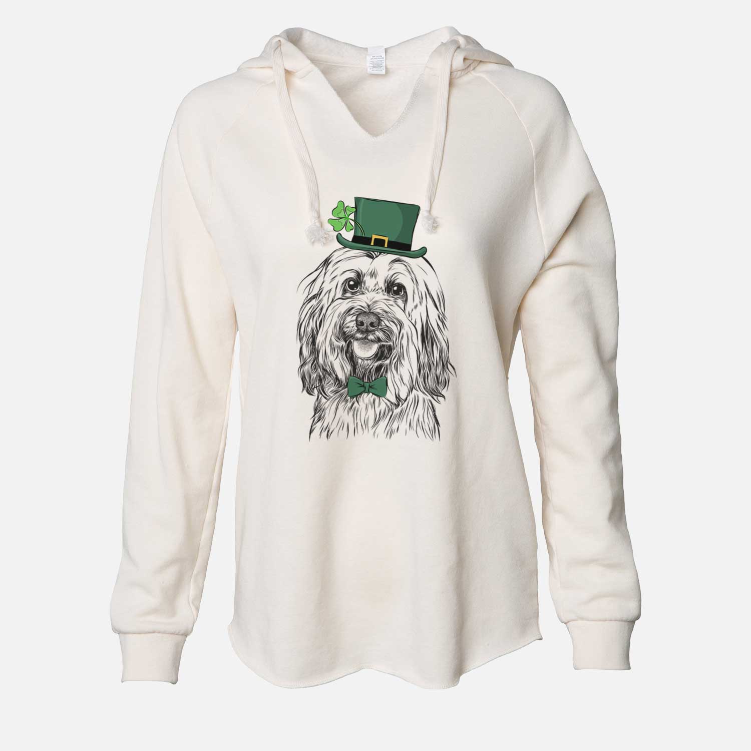 St. Patrick's Rime the Tibetan Terrier - Cali Wave Hooded Sweatshirt