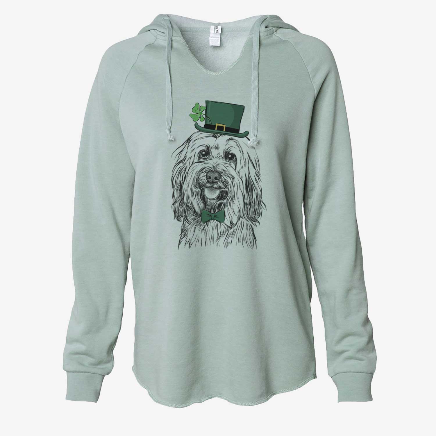 St. Patrick's Rime the Tibetan Terrier - Cali Wave Hooded Sweatshirt