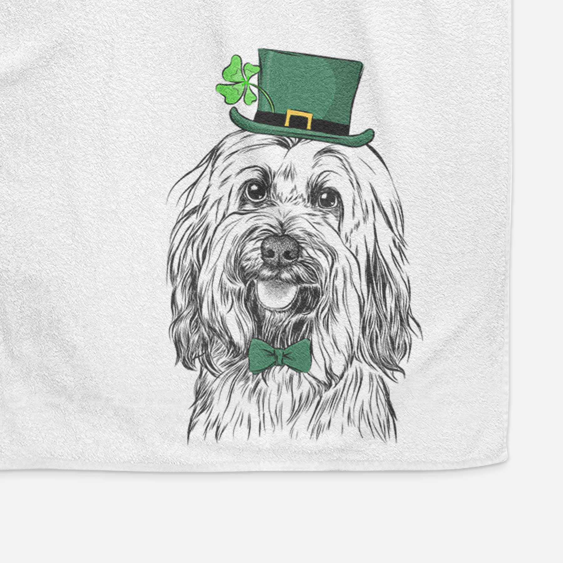 Rime the Tibetan Terrier Decorative Hand Towel