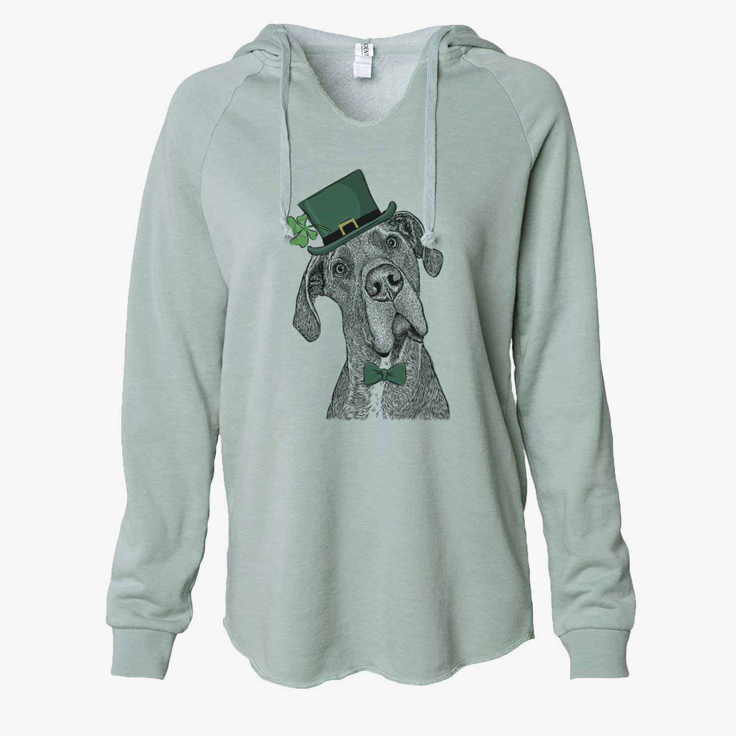 St. Patrick's River the Great Dane - Cali Wave Hooded Sweatshirt