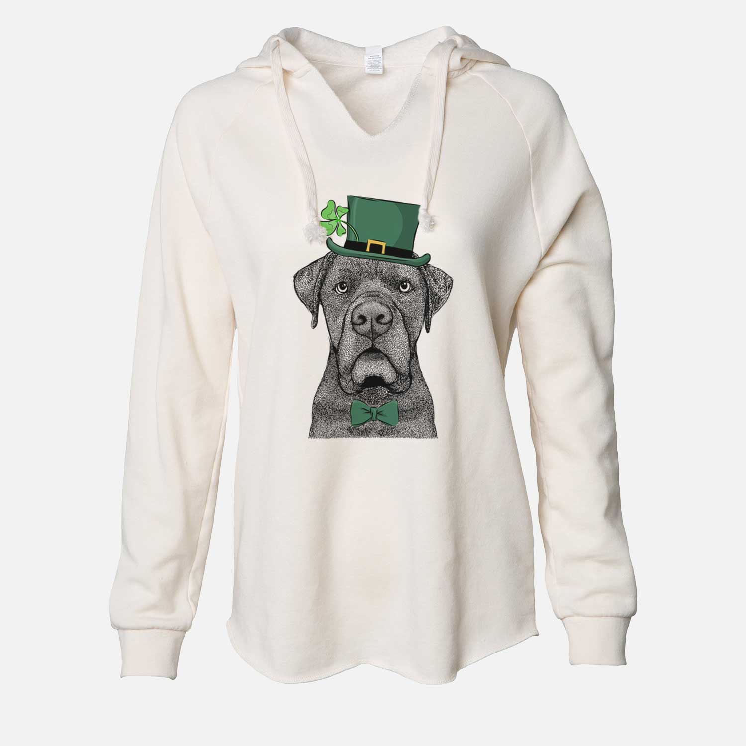 St. Patrick's Rocco the Cane Corso - Cali Wave Hooded Sweatshirt