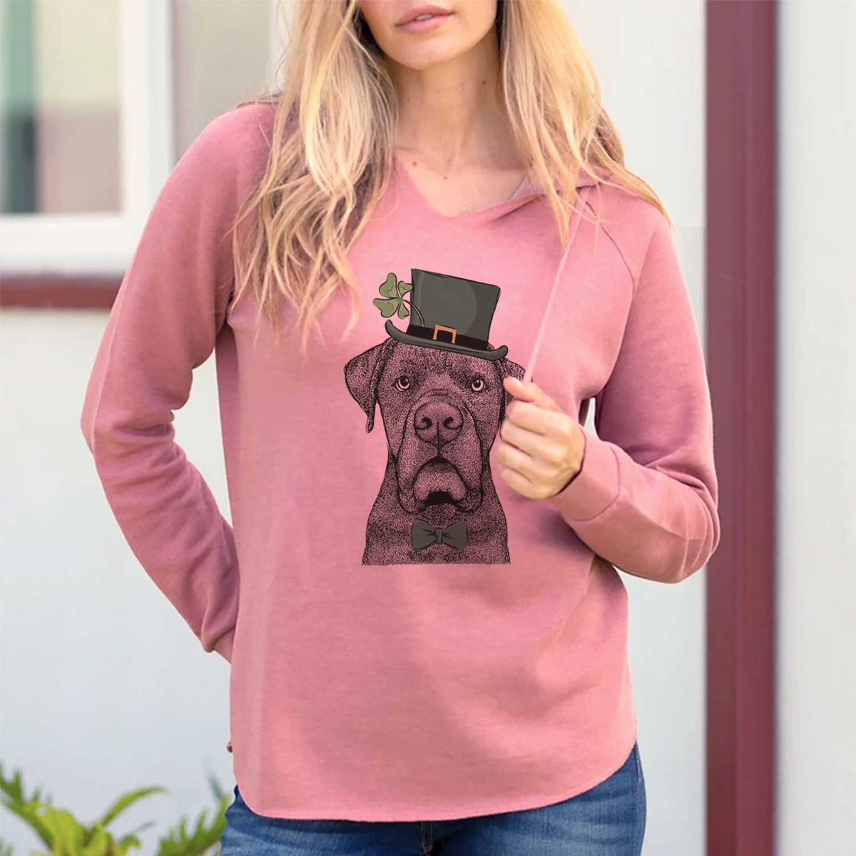 St. Patrick&#39;s Rocco the Cane Corso - Cali Wave Hooded Sweatshirt