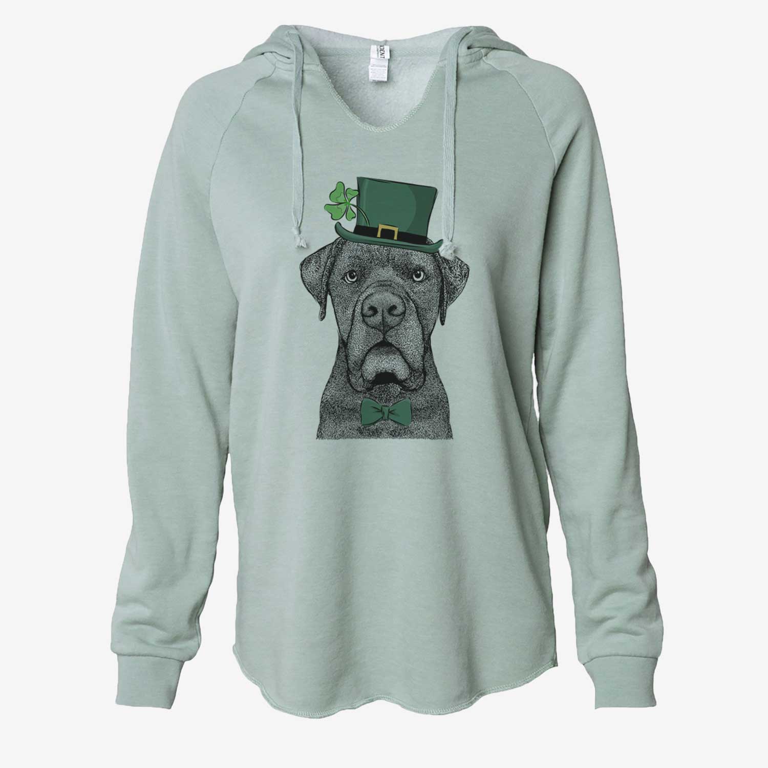 St. Patrick's Rocco the Cane Corso - Cali Wave Hooded Sweatshirt