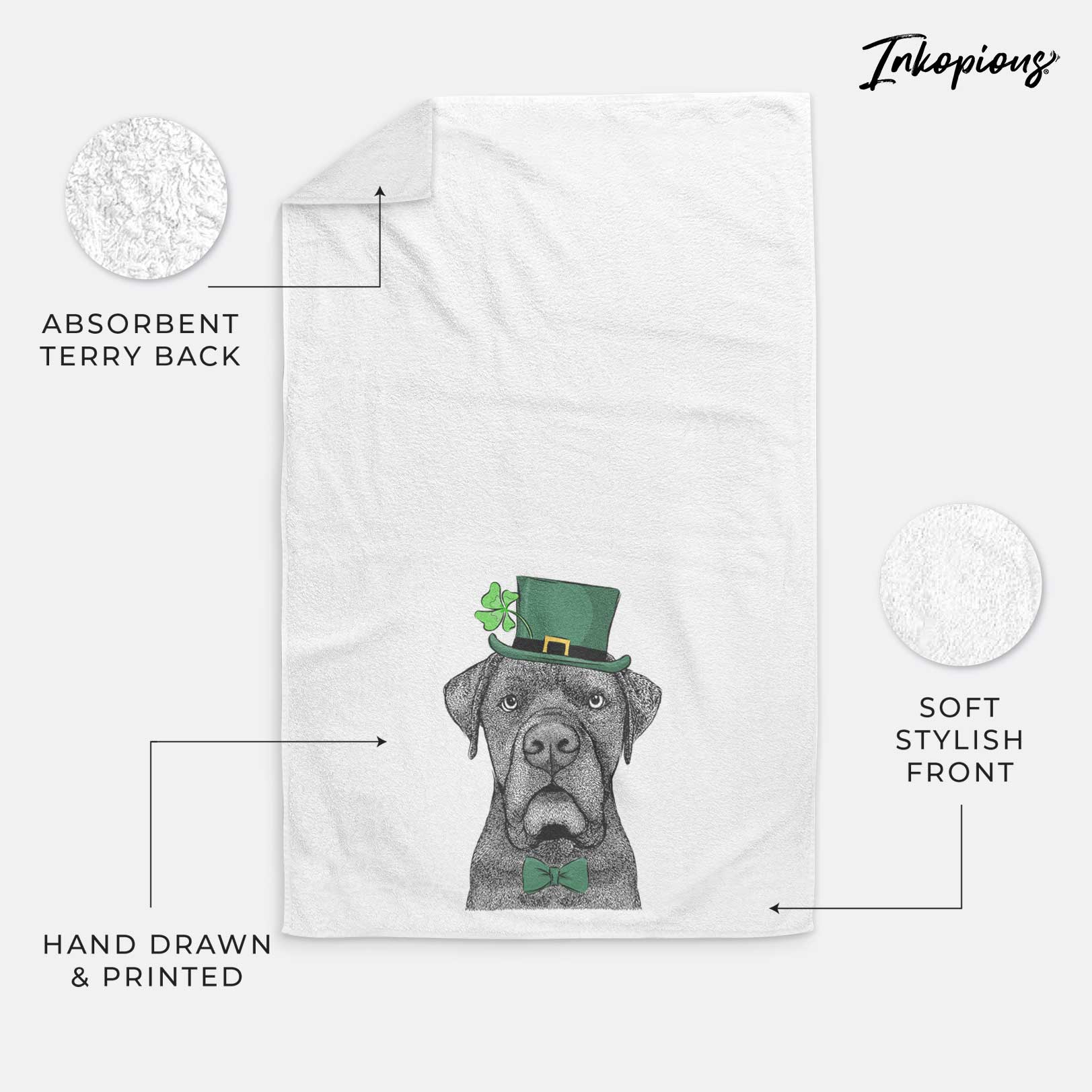 Rocco the Cane Corso Decorative Hand Towel