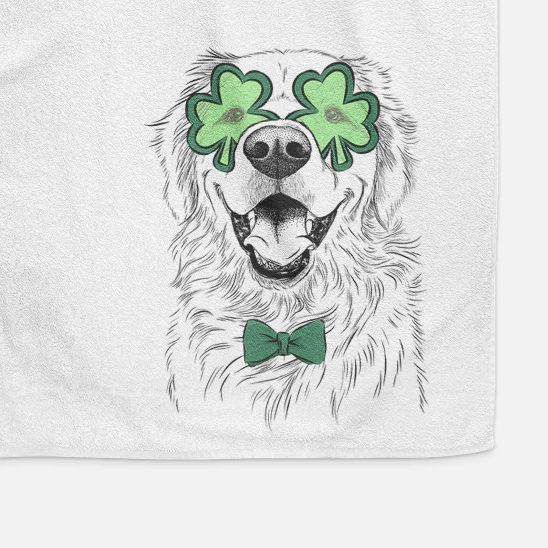 Roger the Golden Retriever Decorative Hand Towel