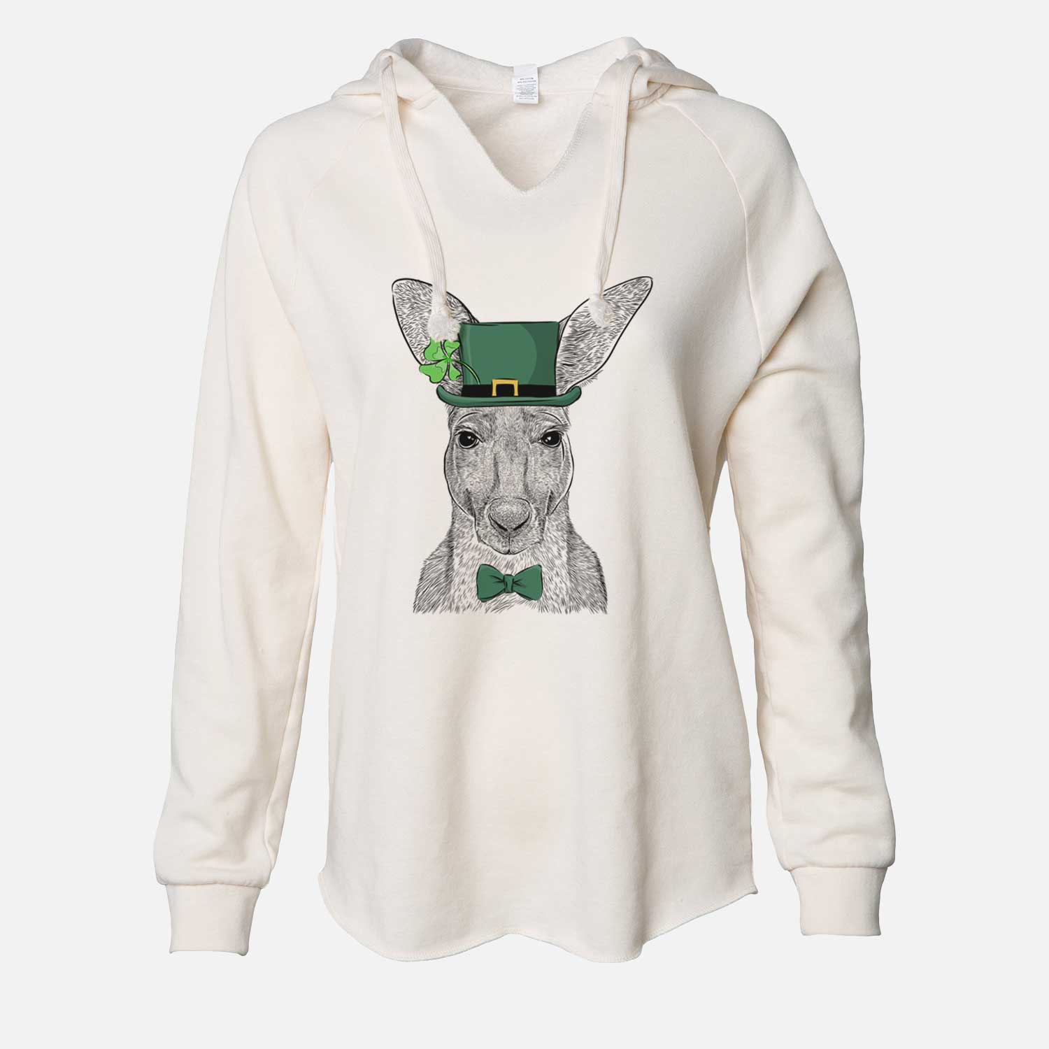 St. Patrick's Roger the Red Kangaroo - Cali Wave Hooded Sweatshirt