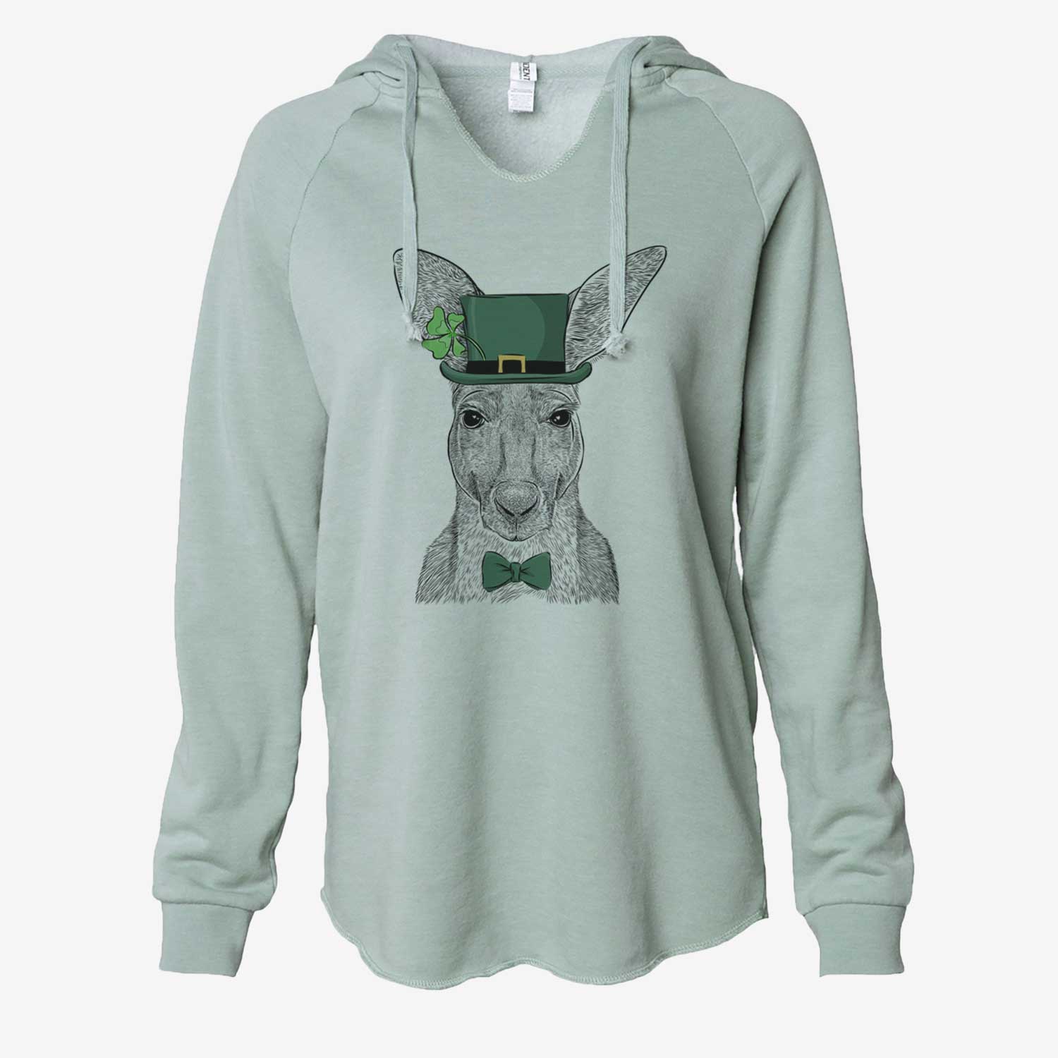 St. Patrick's Roger the Red Kangaroo - Cali Wave Hooded Sweatshirt