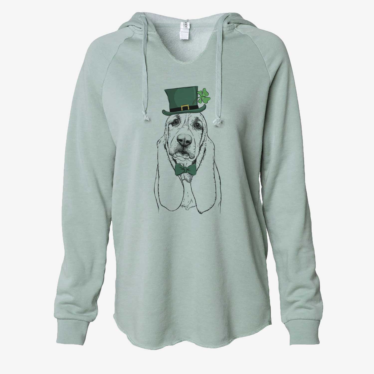 St. Patrick's Rolo the Basset Hound - Cali Wave Hooded Sweatshirt