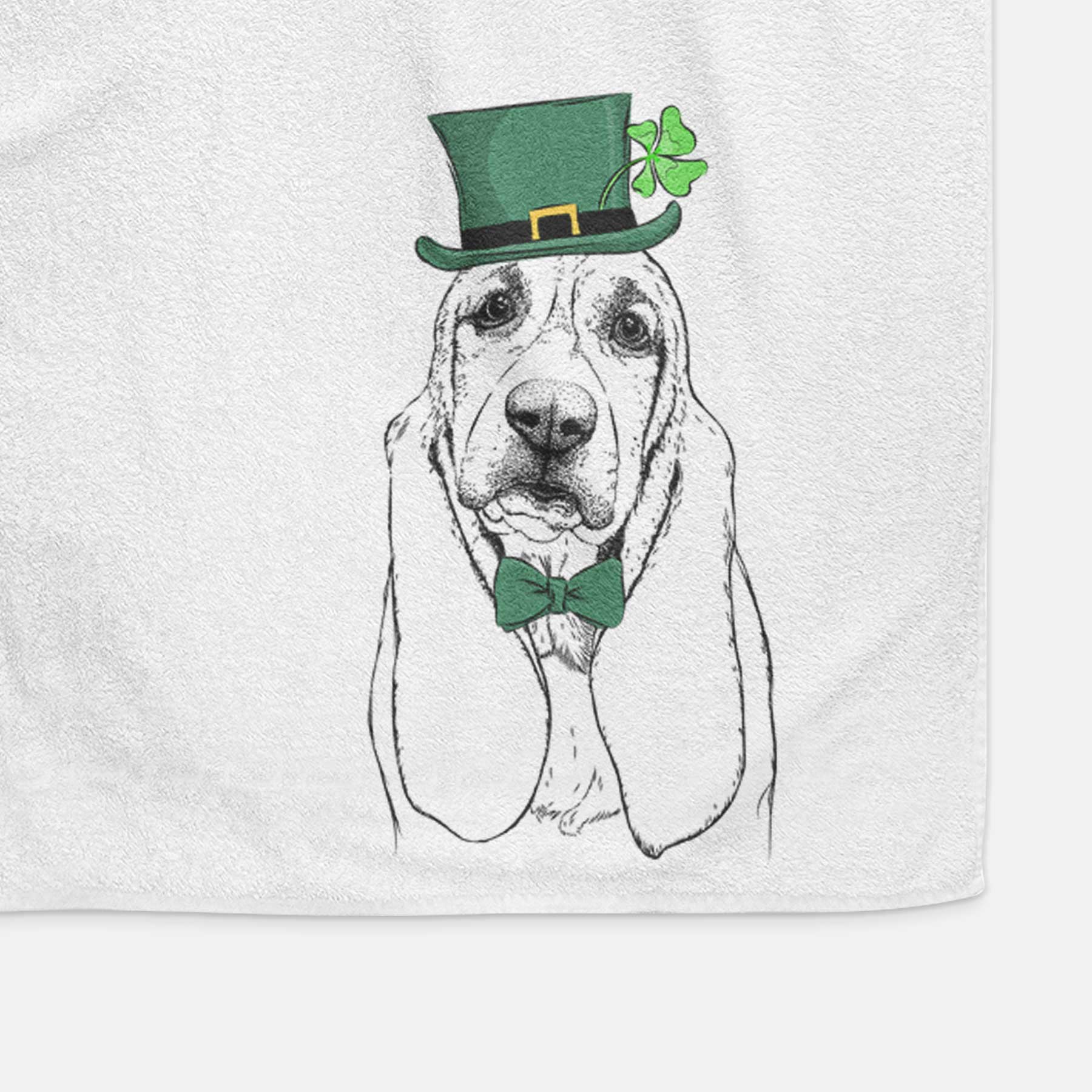 Rolo the Basset Hound Decorative Hand Towel