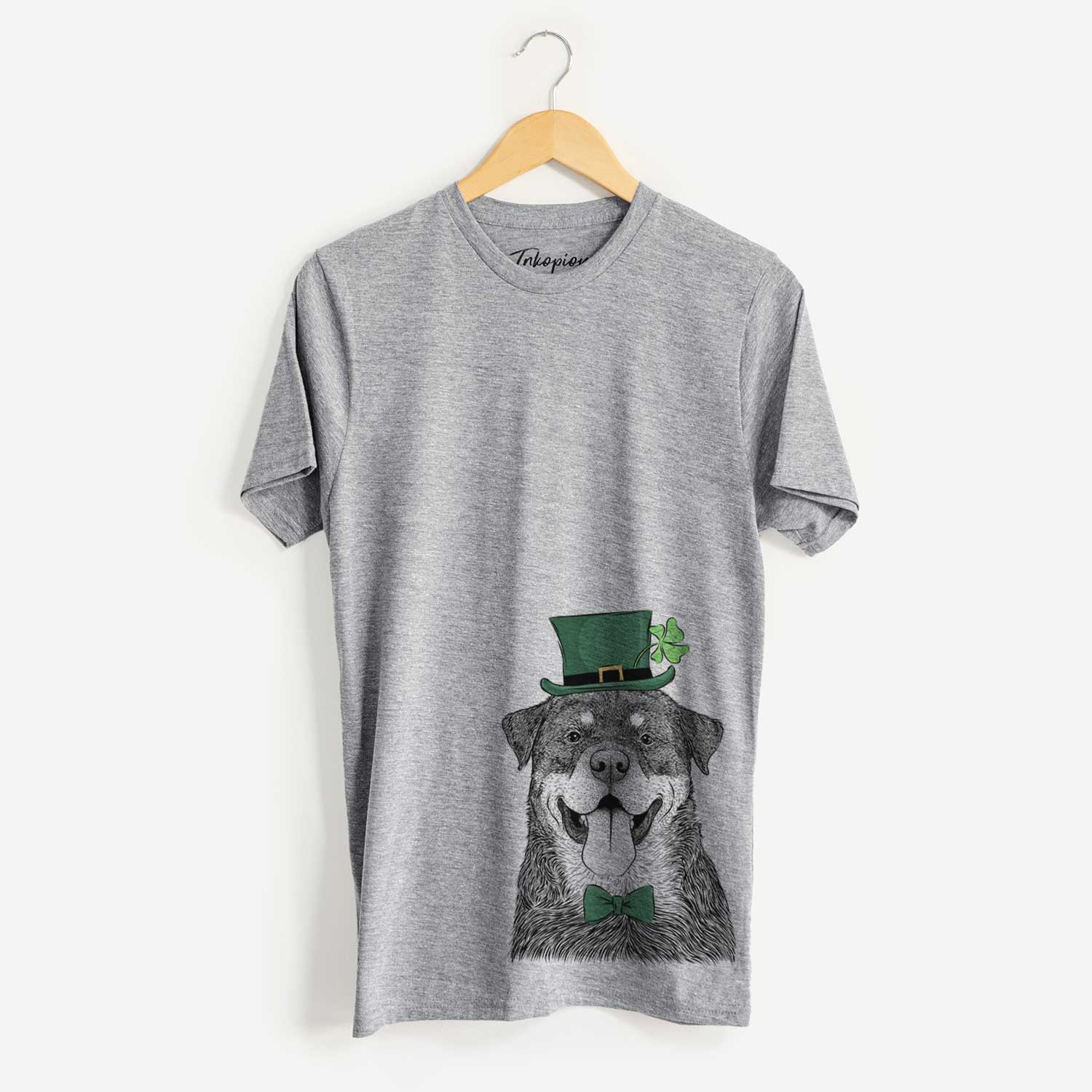 St. Patrick's Romeo the Rottweiler - Unisex Crewneck