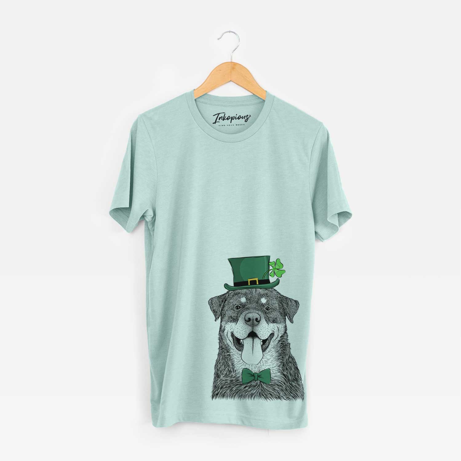 St. Patrick's Romeo the Rottweiler - Unisex Crewneck