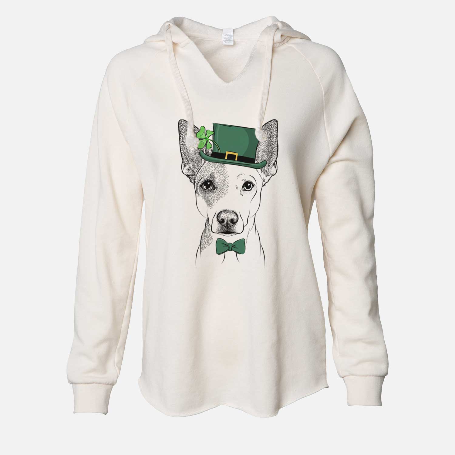 St. Patrick's Roo the Mixed Breed - Cali Wave Hooded Sweatshirt