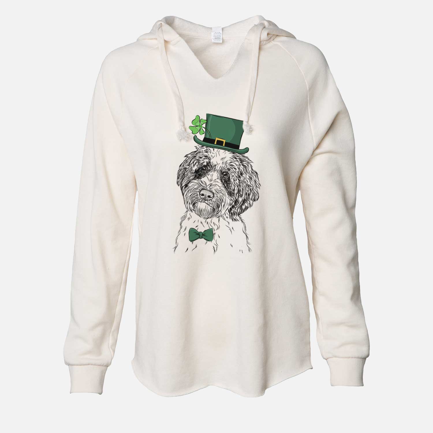 St. Patrick's Rooney the Aussiedoodle - Cali Wave Hooded Sweatshirt