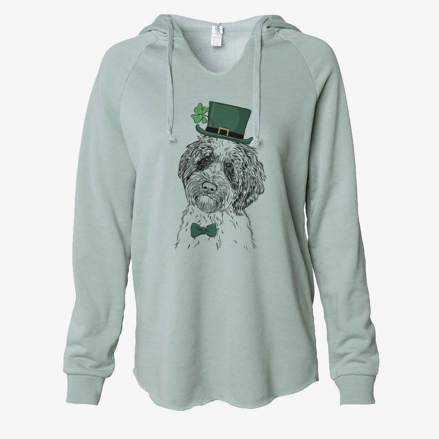 St. Patrick's Rooney the Aussiedoodle - Cali Wave Hooded Sweatshirt