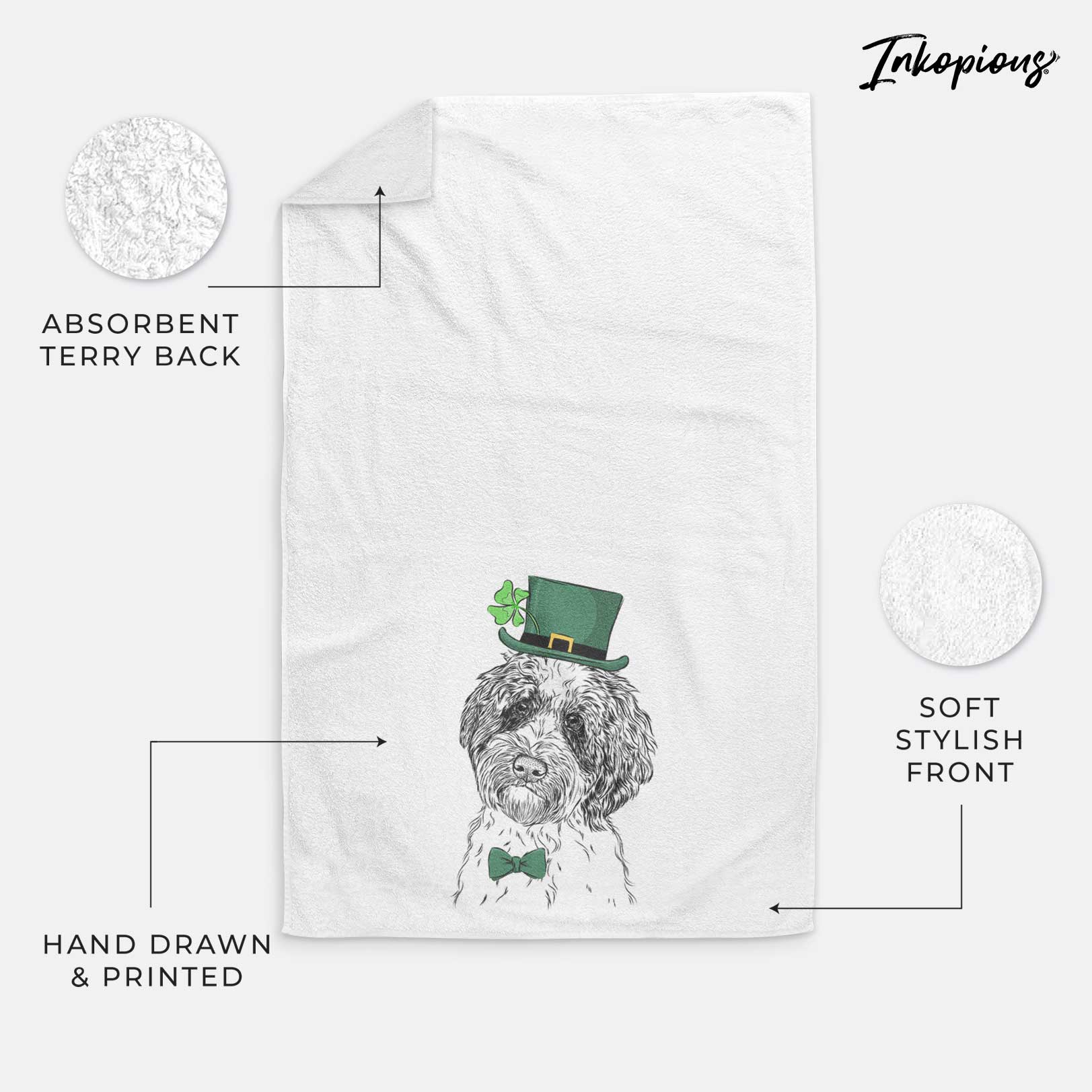 Rooney the Aussiedoodle Decorative Hand Towel