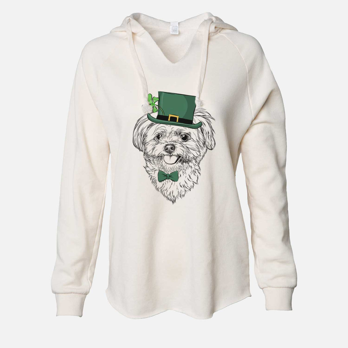 St. Patrick's Rosie the Maltipoo - Cali Wave Hooded Sweatshirt