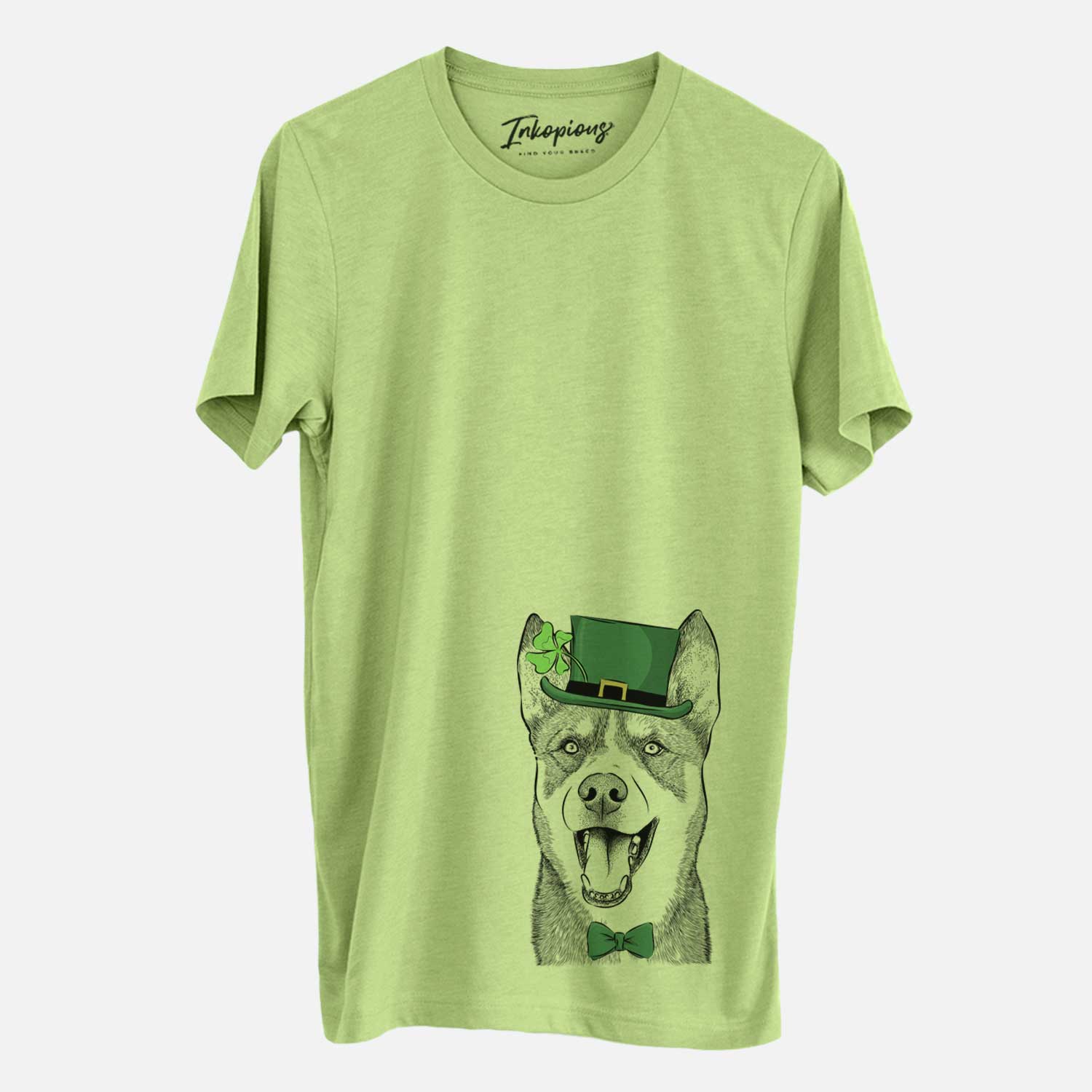 St. Patrick's Roux the Siberian Husky - Unisex Crewneck